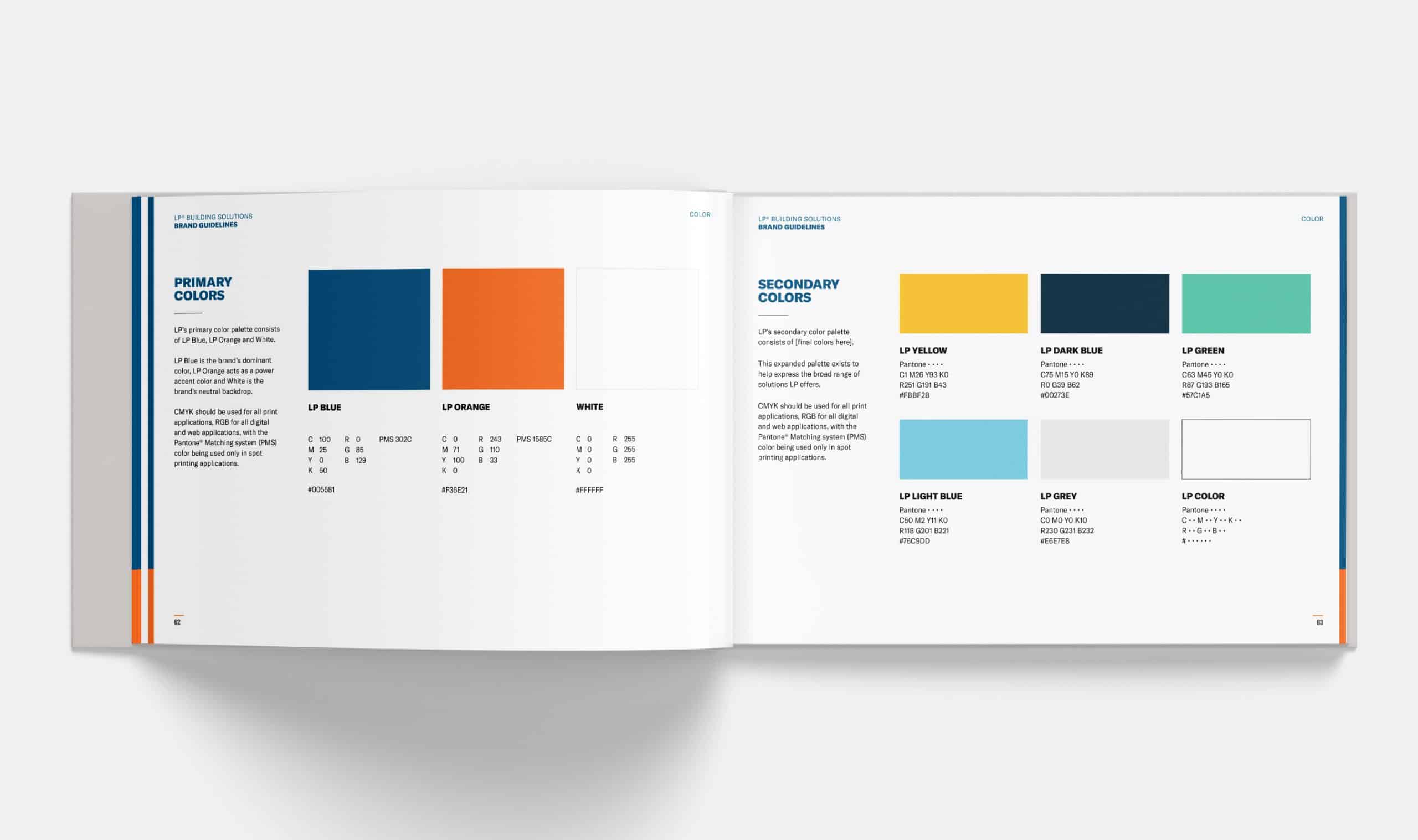A book with a blue, orange, and yellow color palette.