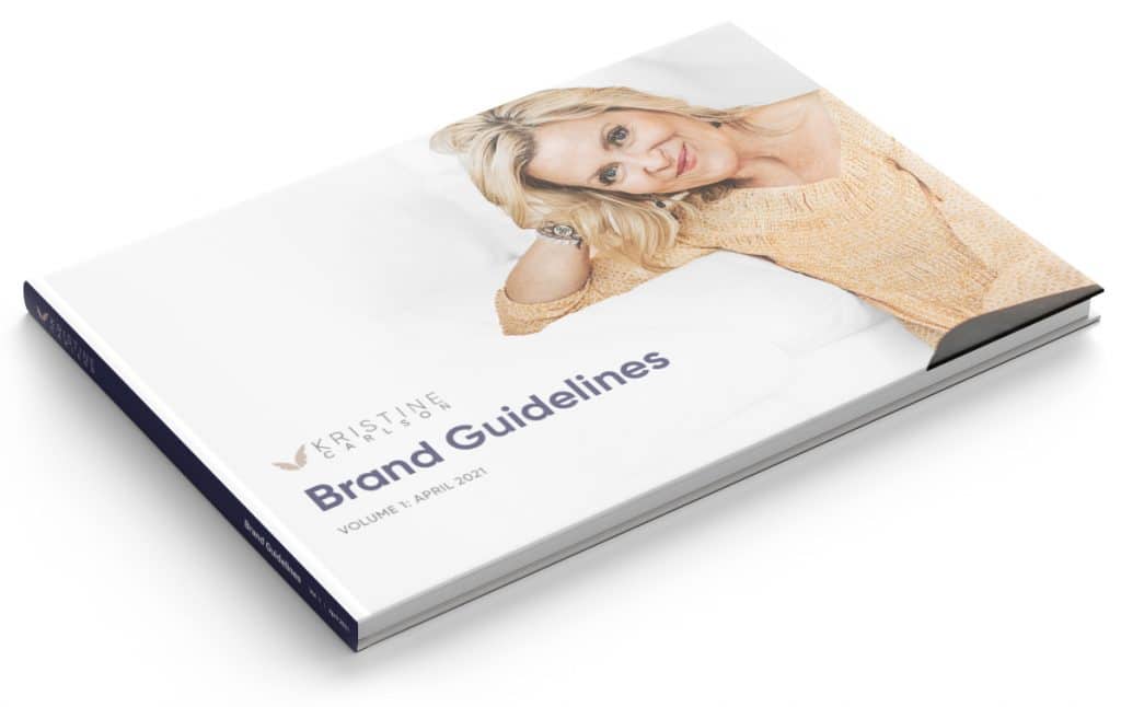Kristine Carlson brand guidelines cover