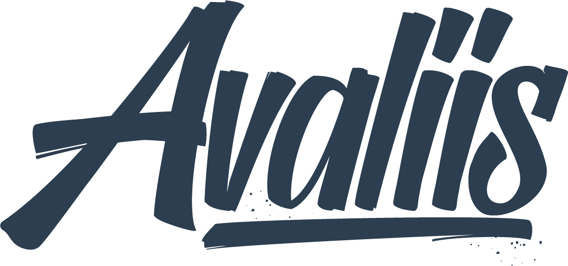 Avalli's logo on a green background.