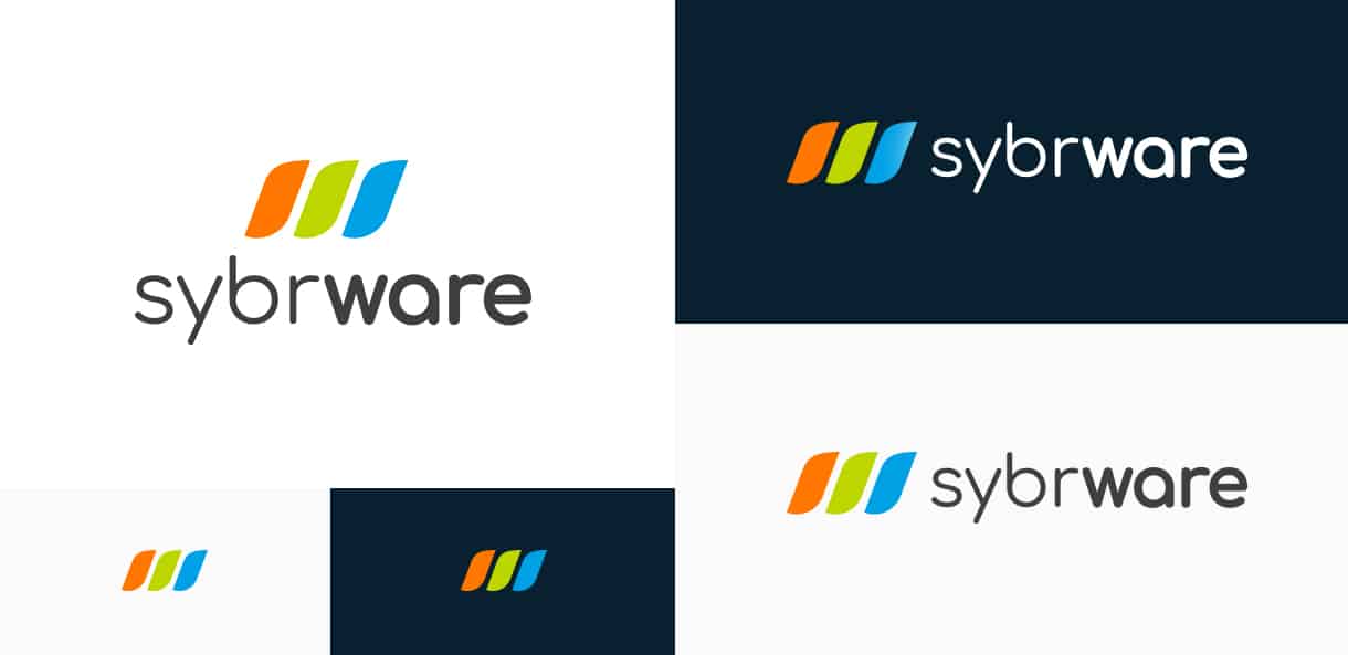 Sybrware logo variations