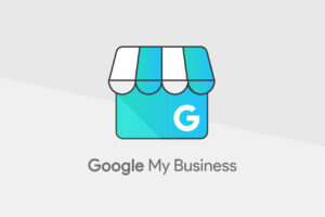 Google my business logo on a white background.